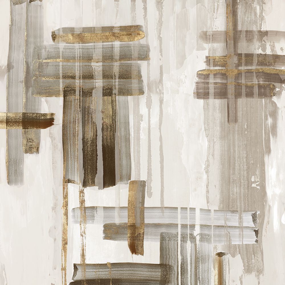 Elegant Neutral Plaid I art print by PI Studio for $57.95 CAD