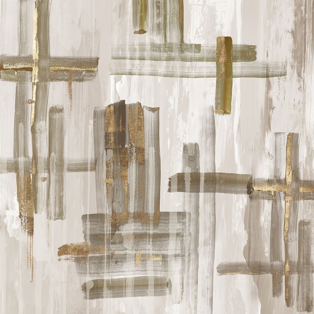 Elegant Neutral Plaid II art print by PI Studio for $57.95 CAD