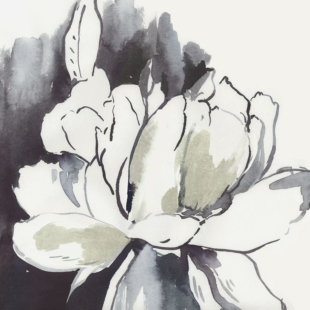 Inky Peonys Essence art print by PI Studio for $57.95 CAD