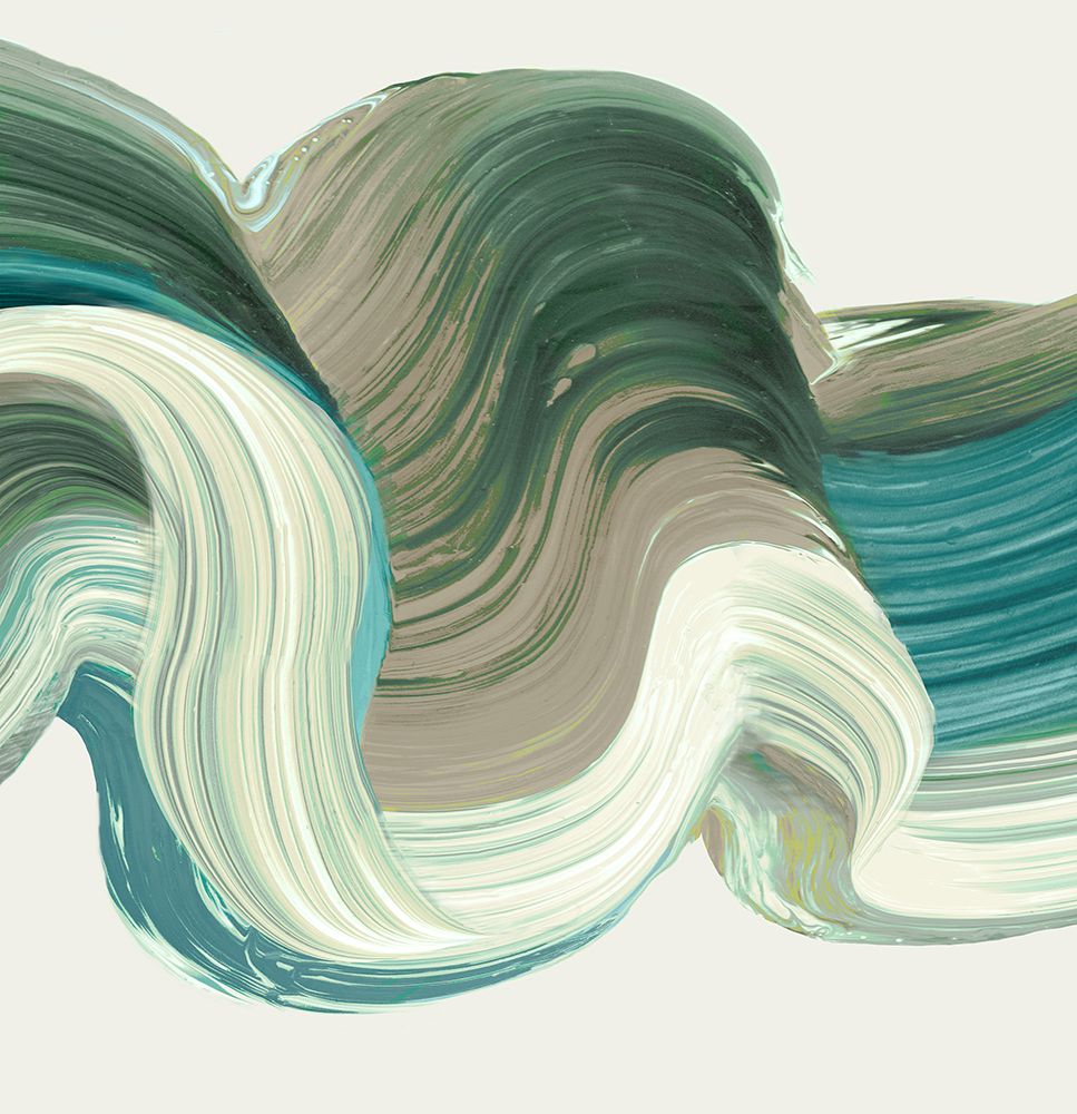 Green Jewel Bursh Strokes I art print by PI Studio for $57.95 CAD