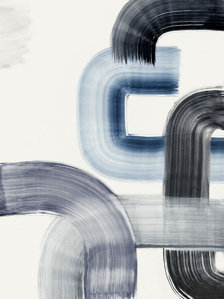 Interlocking Blue II art print by Alex Black for $57.95 CAD