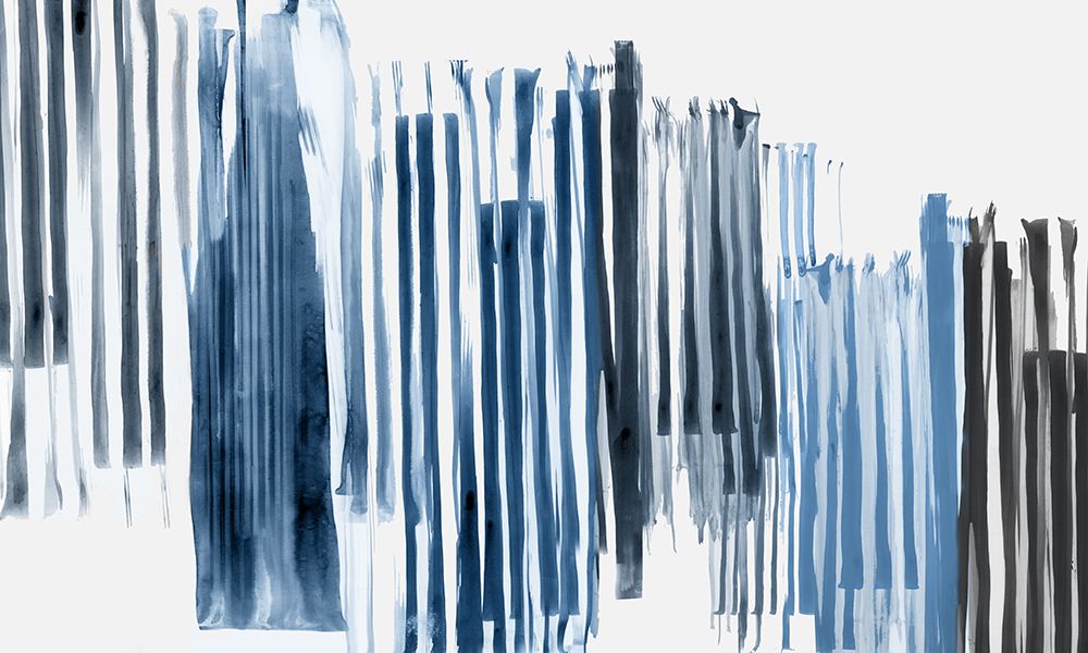 Blue Lines II art print by Alex Black for $57.95 CAD