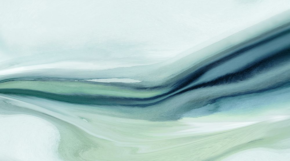 Soft Currents in Misty Greens art print by PI Studio for $57.95 CAD