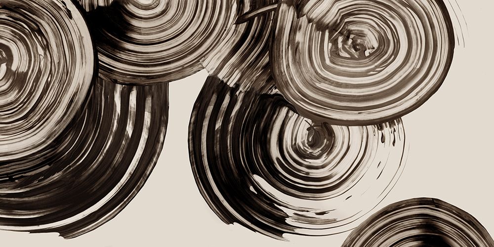 Charcoal Spirals in Gentle Motion art print by PI Studio for $57.95 CAD