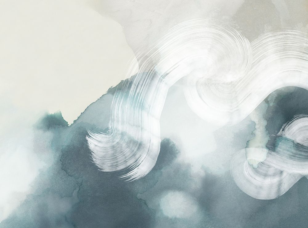 Misty Waves and Soft Brushstrokes I art print by PI Studio for $57.95 CAD