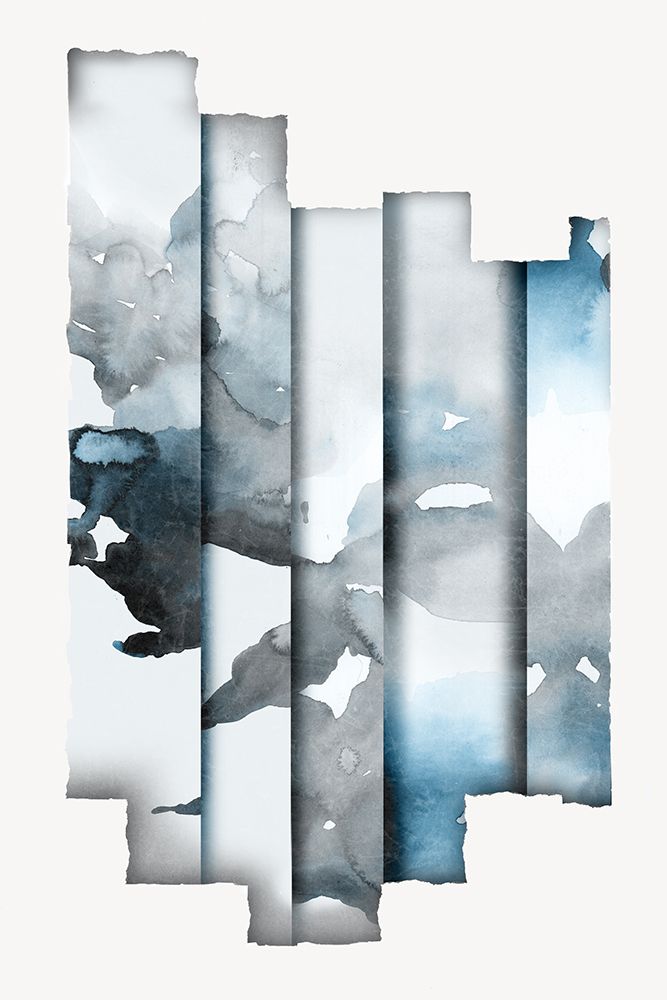 Indigo Shadowed Folds art print by PI Studio for $57.95 CAD