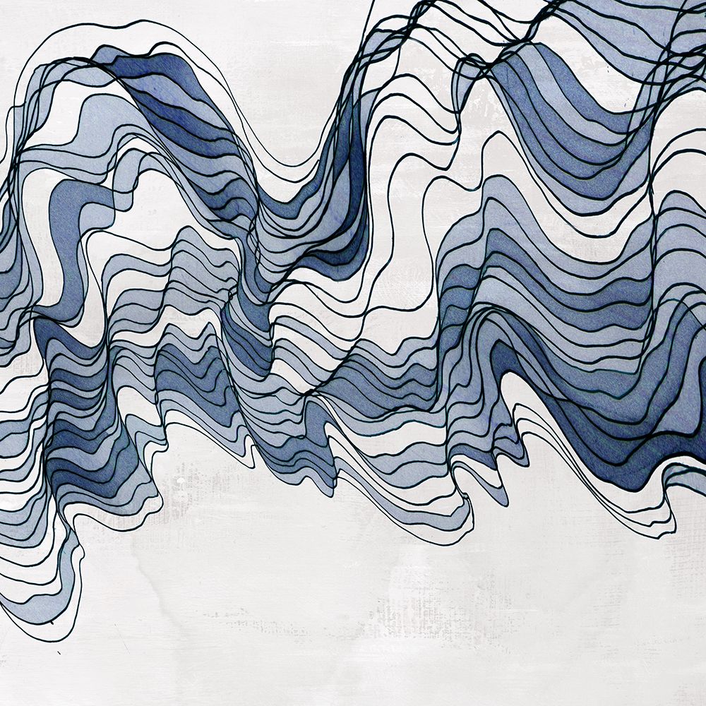 Indigo Waveform II art print by PI Studio for $57.95 CAD