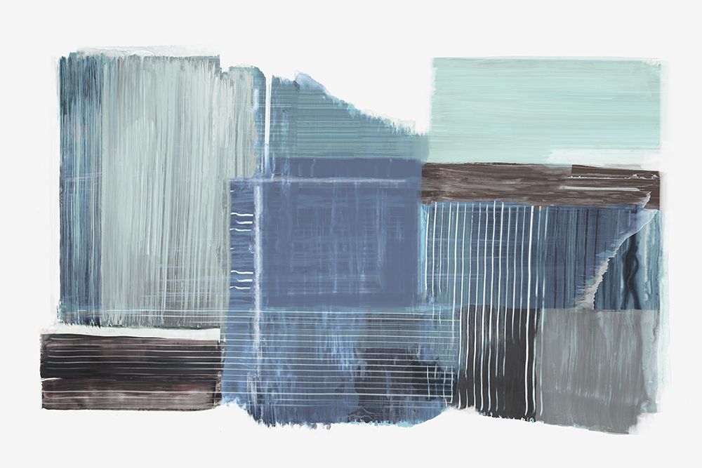 Geometric Harmony in Cool Hues art print by PI Studio for $57.95 CAD