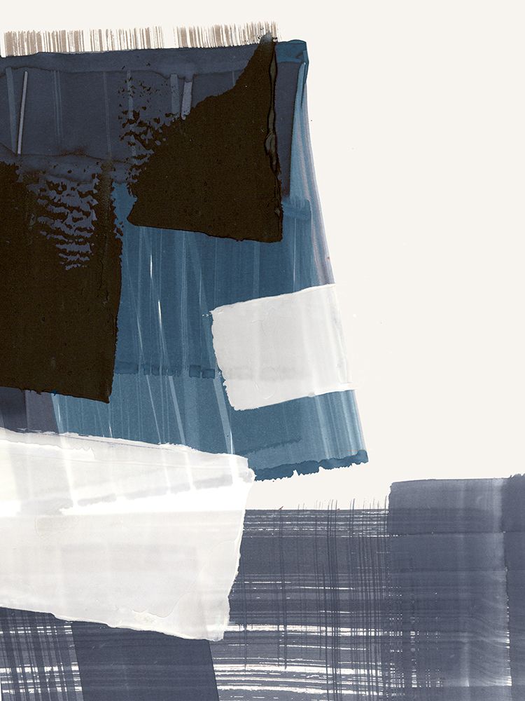 Geometric Harmony in Blue and Black art print by PI Studio for $57.95 CAD