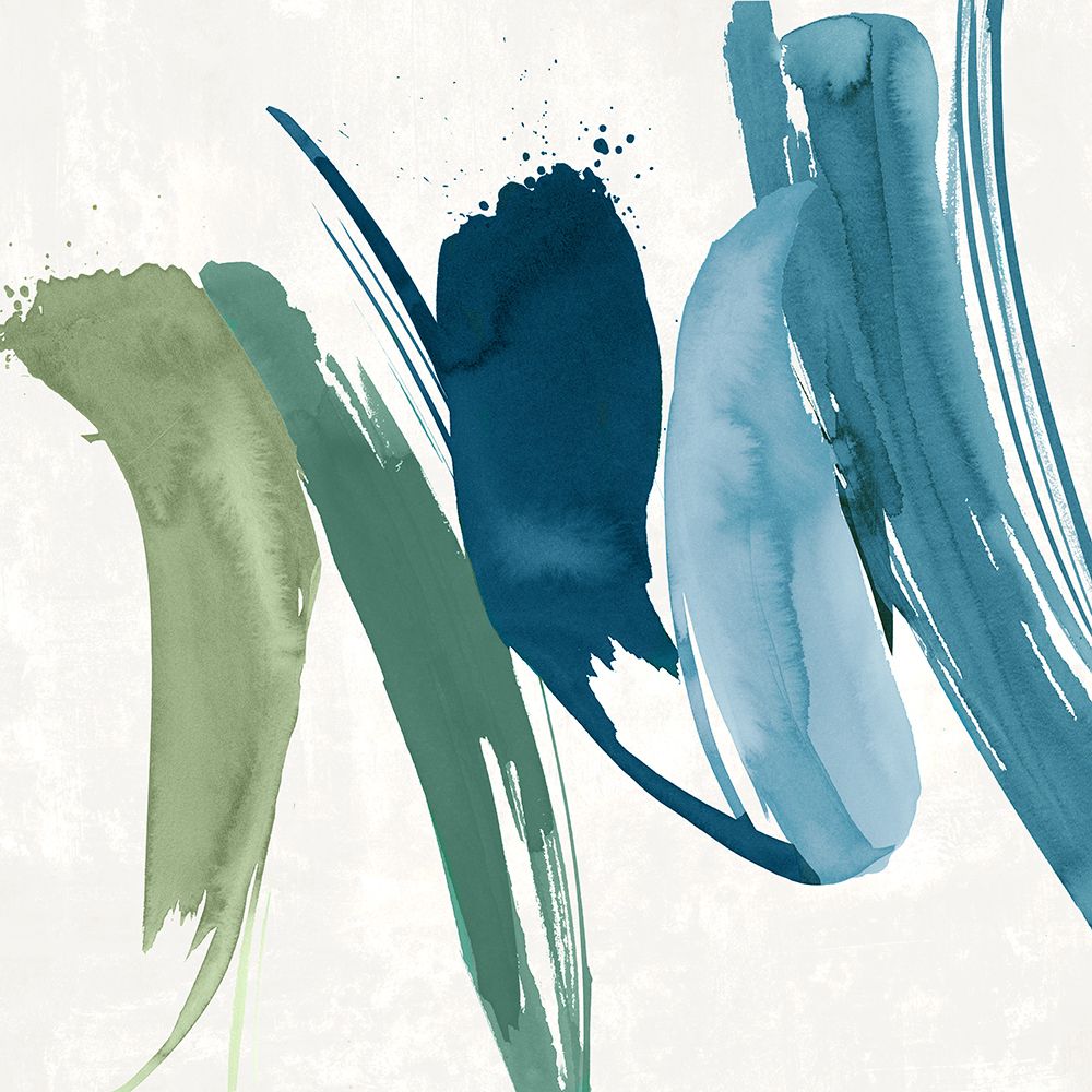 Flowing Waves of Serenity I art print by PI Studio for $57.95 CAD