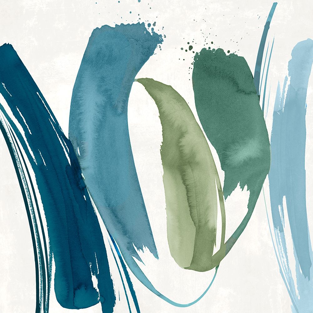 Flowing Waves of Serenity II art print by PI Studio for $57.95 CAD