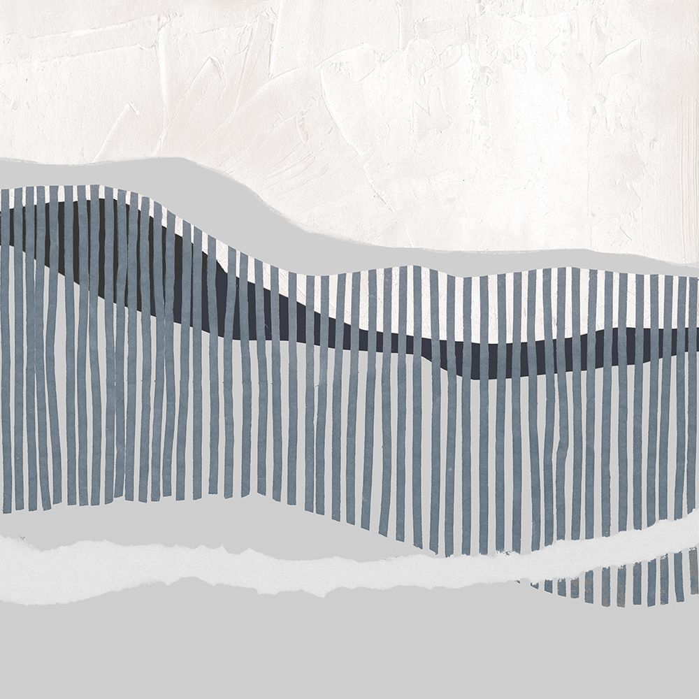 Flowing Stripes Over Grey Terrain art print by PI Studio for $57.95 CAD