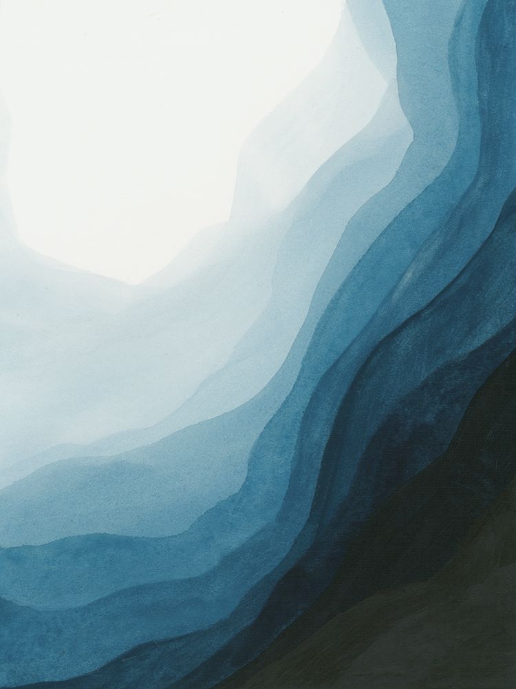 Blue Waves of Serenity I art print by PI Studio for $57.95 CAD