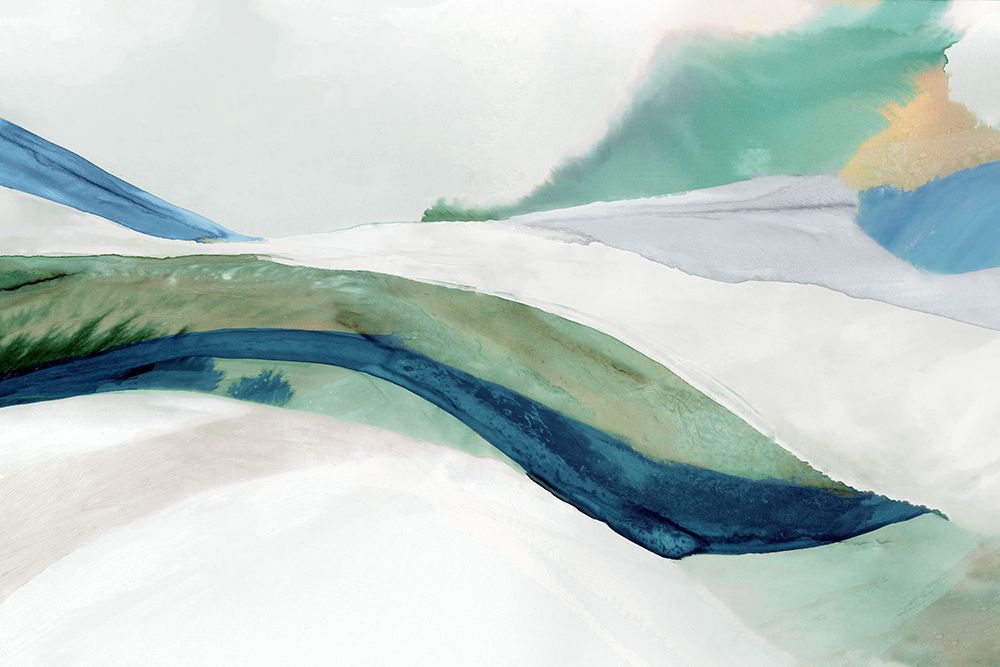 Flowing Serenity Over White Hills art print by PI Studio for $57.95 CAD