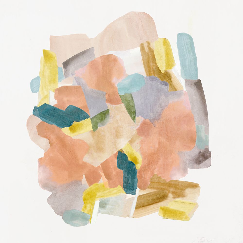Colorful Abstract Collage Forms art print by PI Studio for $57.95 CAD
