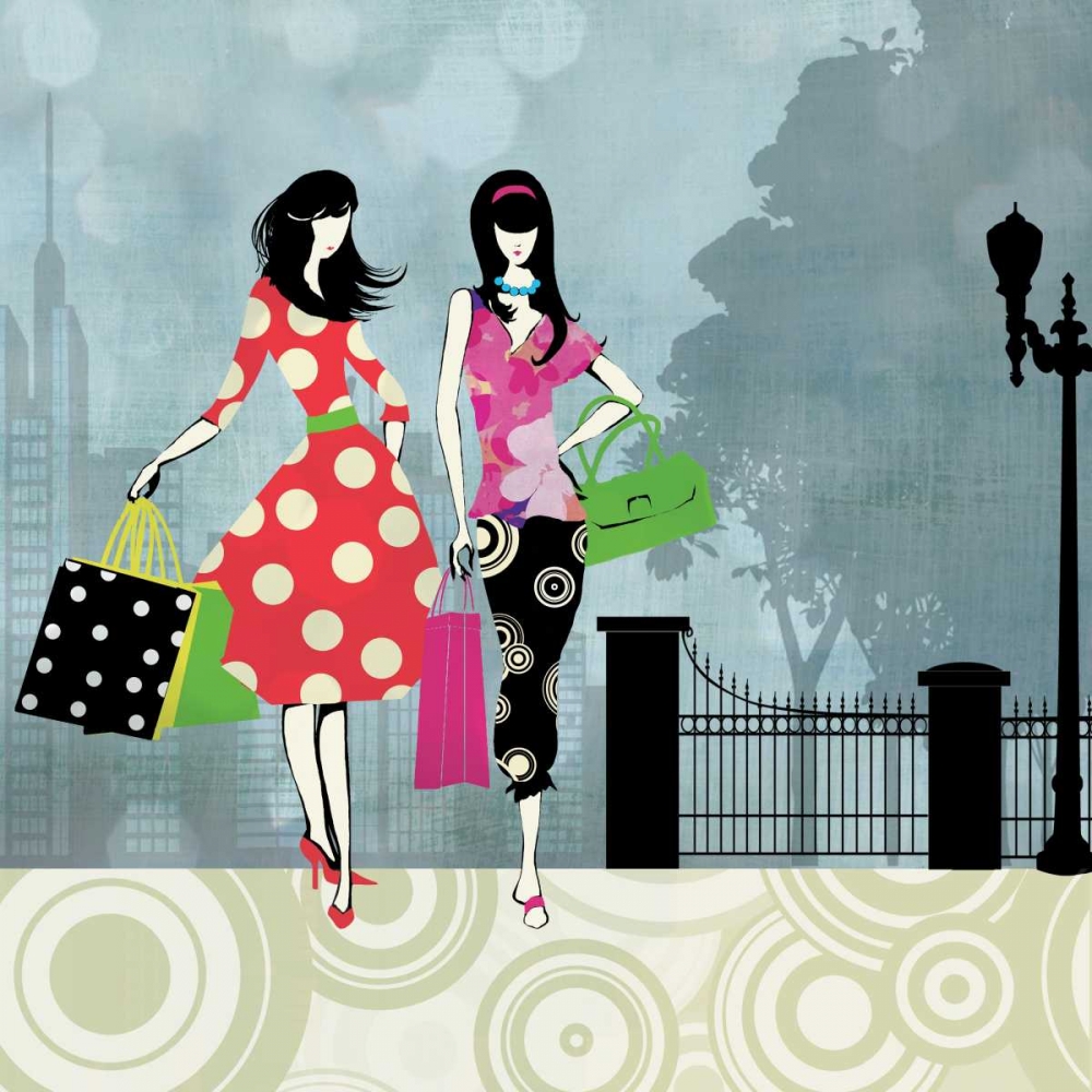 Girls Gone Shopping art print by Allison Pearce for $57.95 CAD