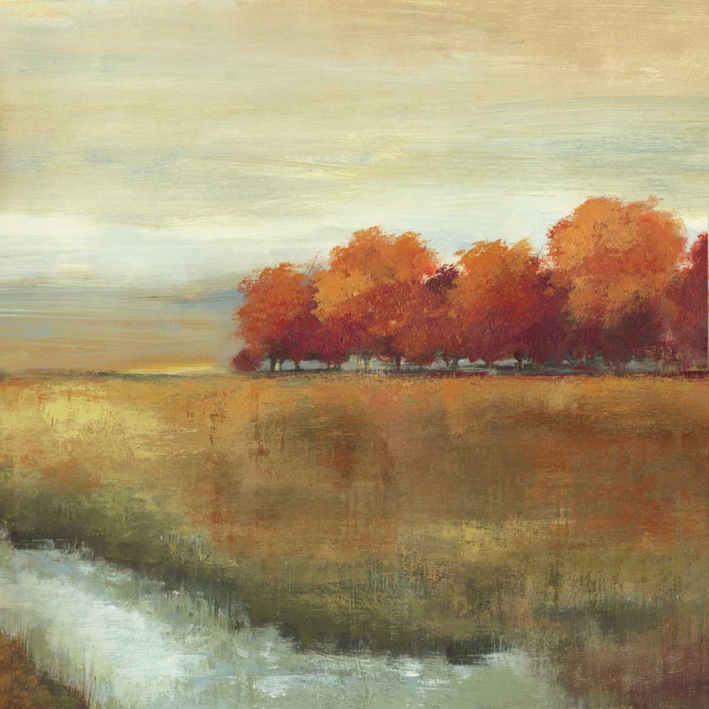 Orange Treescape II - Mini art print by Allison Pearce for $57.95 CAD