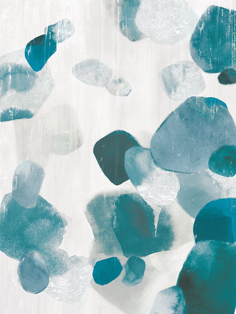 Shadow Pebbles II Teal Version art print by PI Studio for $57.95 CAD