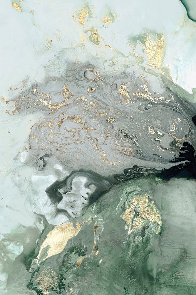 Ocean Splash I Mint Version art print by PI Studio for $57.95 CAD