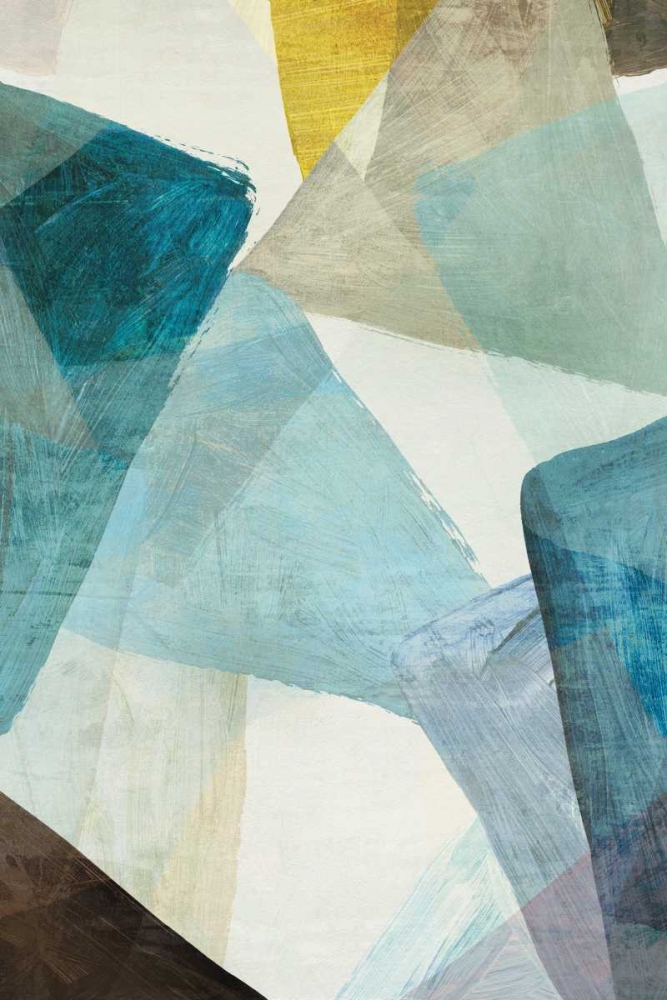 Blue Geometric I art print by PI Studio for $57.95 CAD