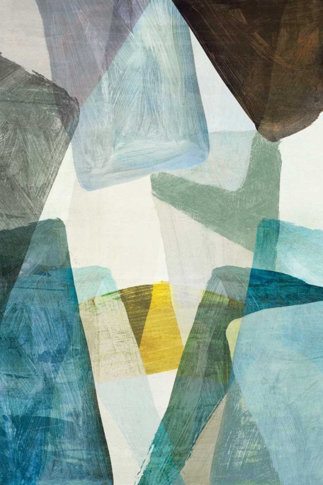 Blue Geometric II art print by PI Studio for $57.95 CAD