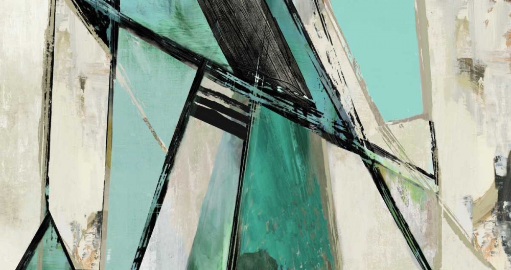 Warm Geometric I - Teal Version art print by PI Studio for $57.95 CAD