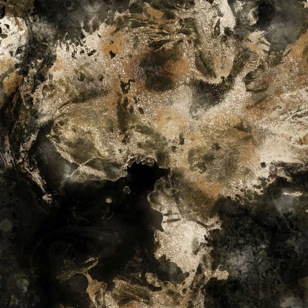 Gold Marbled Abstract I art print by PI Studio for $57.95 CAD
