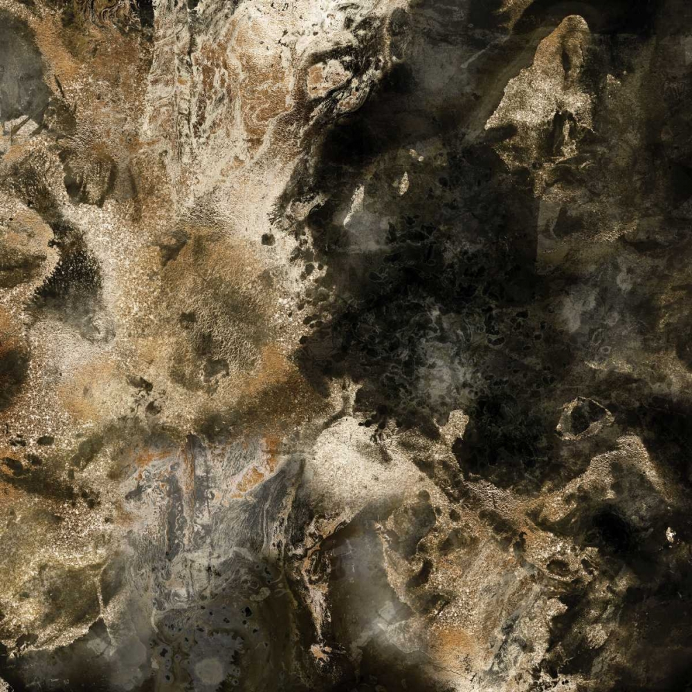 Gold Marbled Abstract III art print by PI Studio for $57.95 CAD