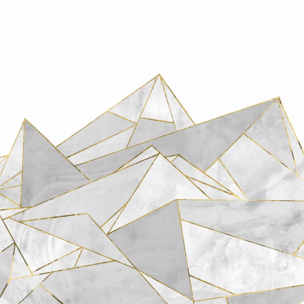 Marbled Geo Mountains I art print by PI Studio for $57.95 CAD