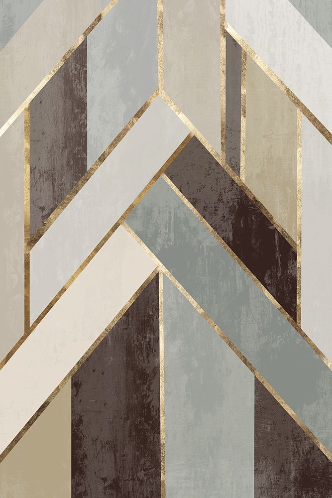 Golden Lines I art print by PI Studio for $57.95 CAD