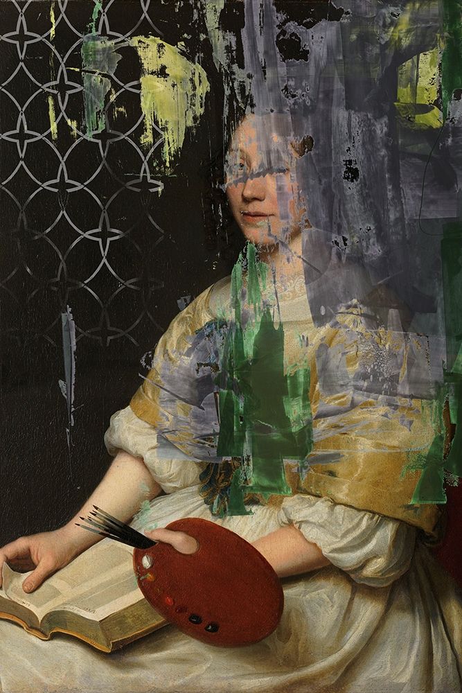 Lady in Yellow art print by PI Studio for $57.95 CAD