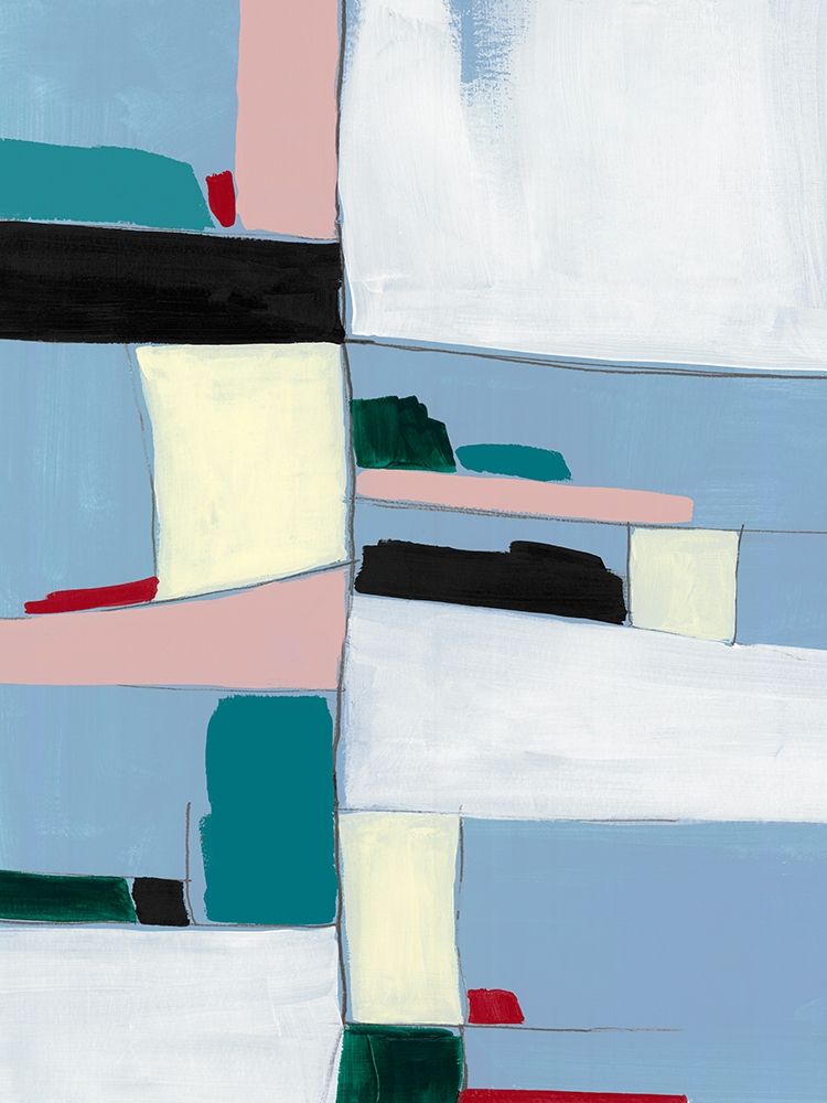 Blue Lattice II art print by PI Studio for $57.95 CAD