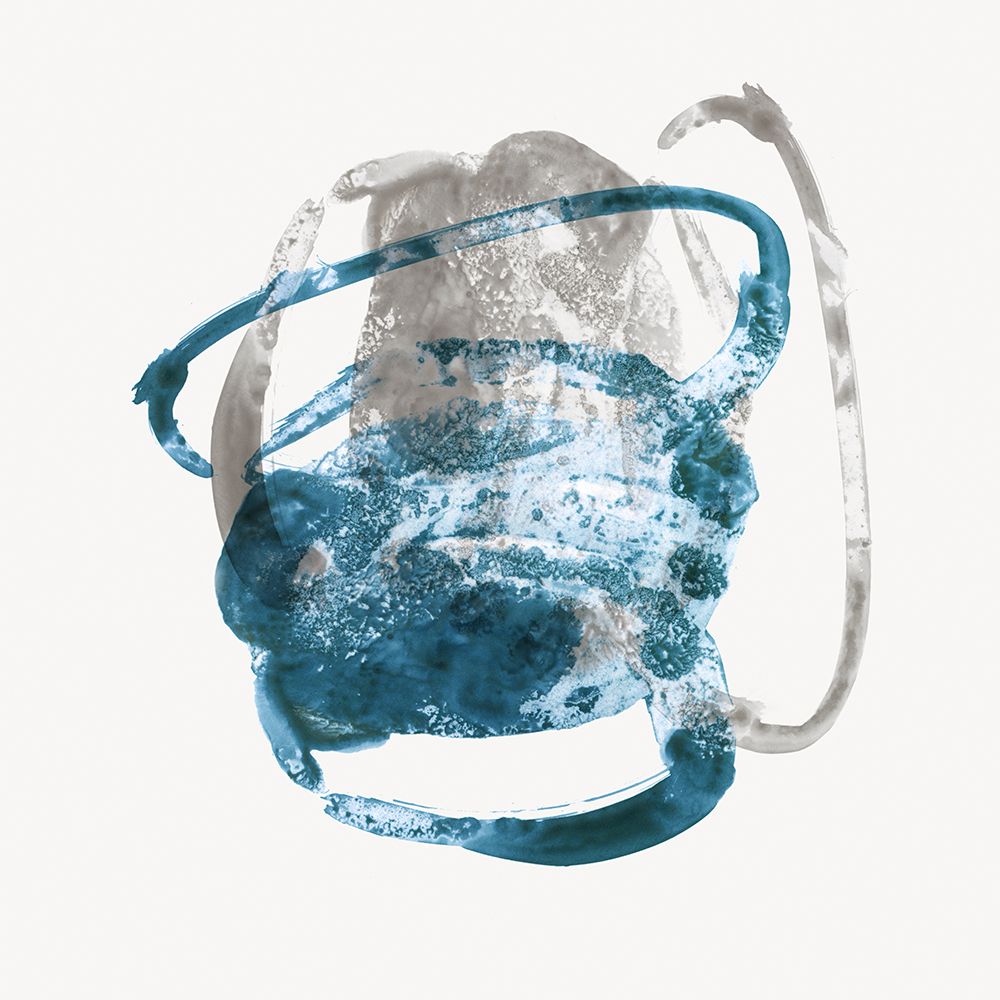 Shapes of Blue I art print by PI Studio for $57.95 CAD