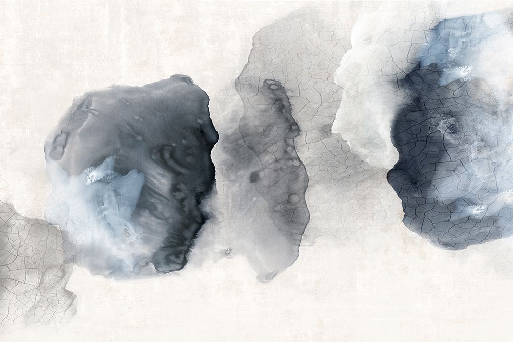 Crackled Blue Rocks art print by PI Studio for $57.95 CAD