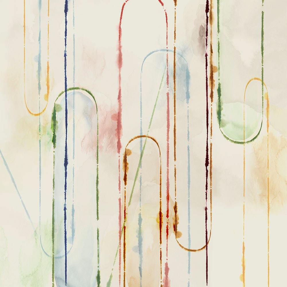 Rainbow Paper Clips I art print by PI Studio for $57.95 CAD