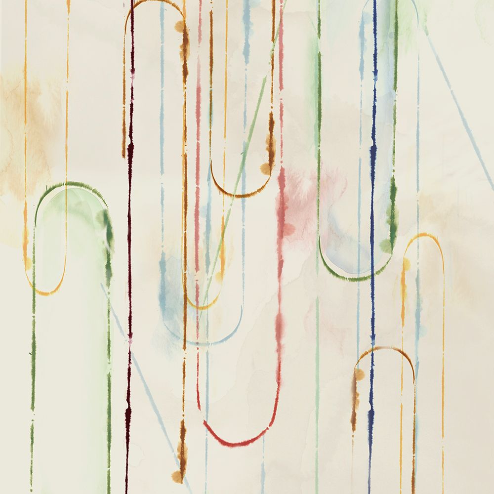 Rainbow Paper Clips II art print by PI Studio for $57.95 CAD