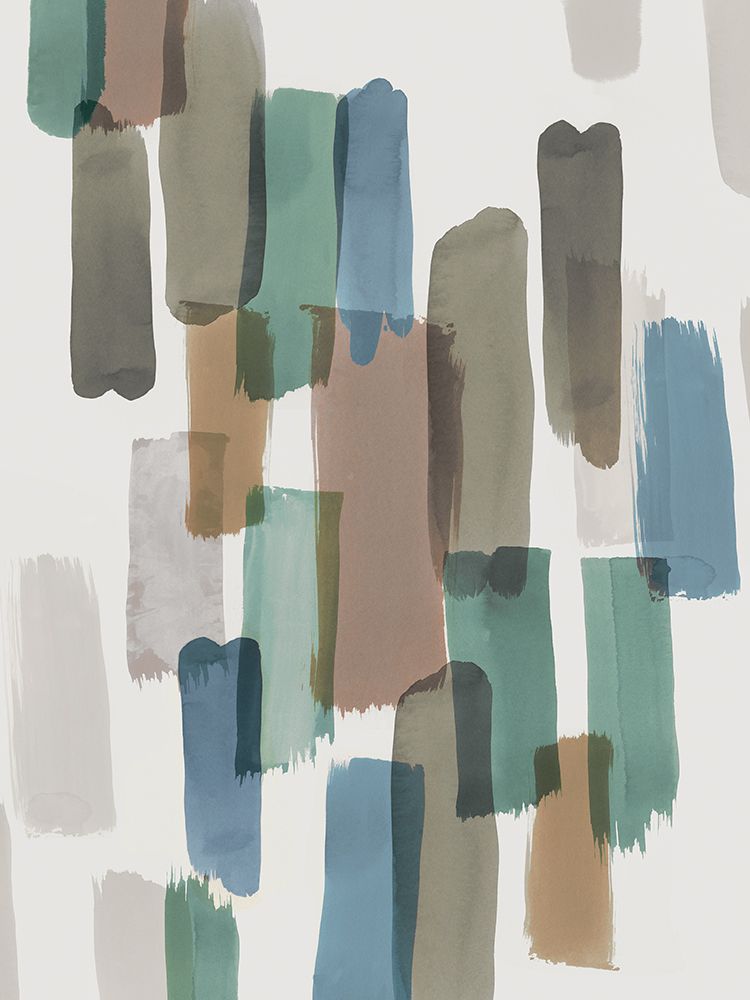 Colourful Brush Strokes II Blue Version art print by PI Studio for $57.95 CAD