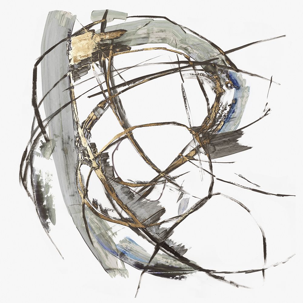 Gestural Gold I art print by PI Studio for $57.95 CAD