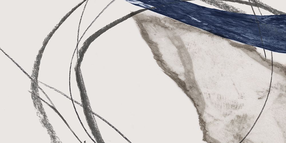 Blue Scribbles I art print by PI Studio for $57.95 CAD