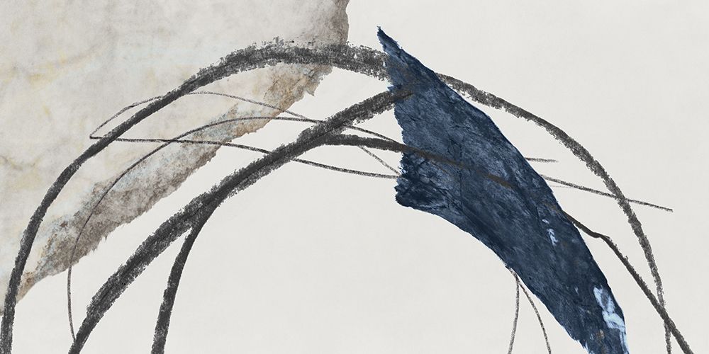 Blue Scribbles I art print by PI Studio for $57.95 CAD