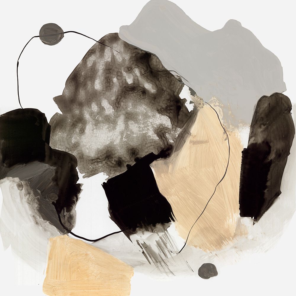 Black and Gray Blobs art print by PI Studio for $57.95 CAD