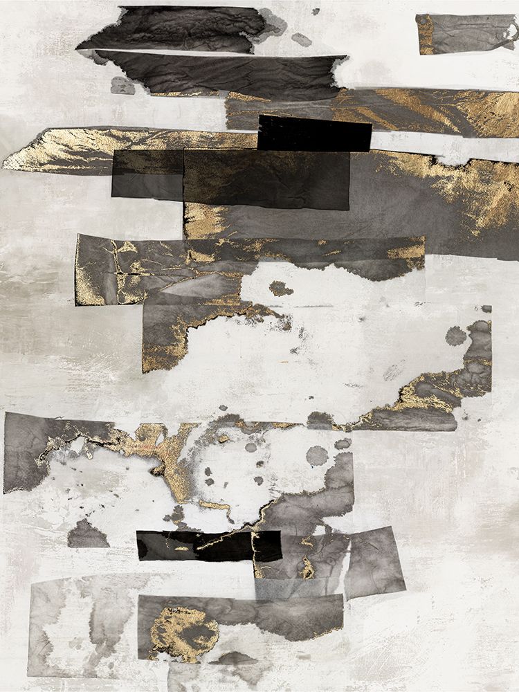 Gold and Black Ink I art print by PI Studio for $57.95 CAD