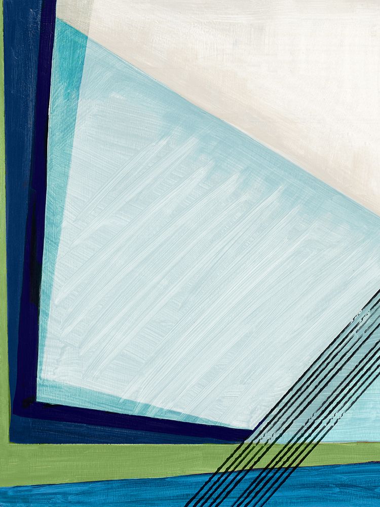 Blue Geometry I art print by PI Studio for $57.95 CAD
