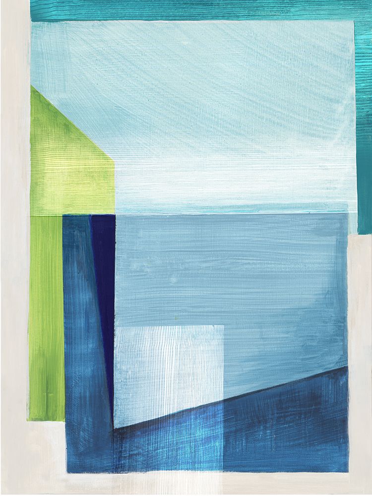 Blue Geometry II art print by PI Studio for $57.95 CAD