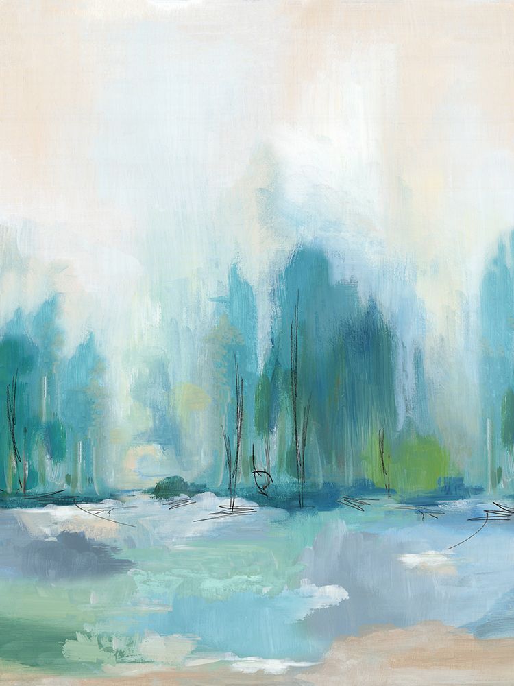 Soft Blue Landscape I art print by PI Studio for $57.95 CAD