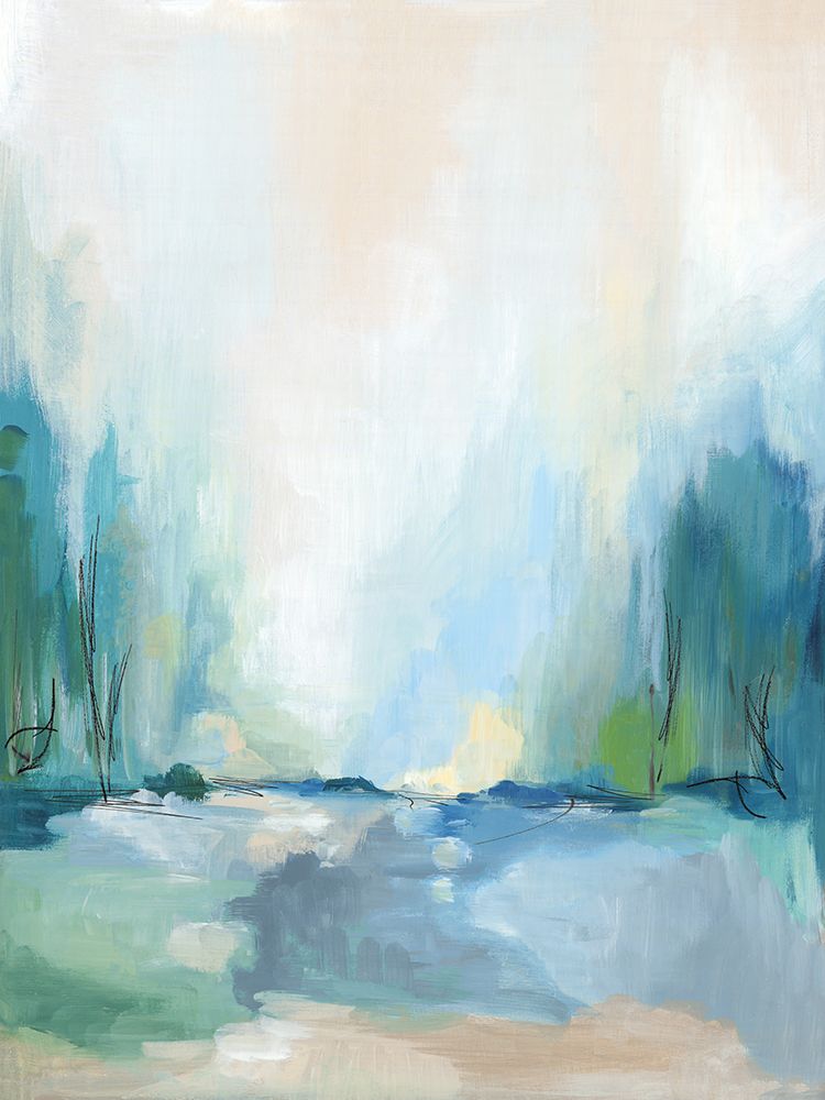 Soft Blue Landscape II art print by PI Studio for $57.95 CAD