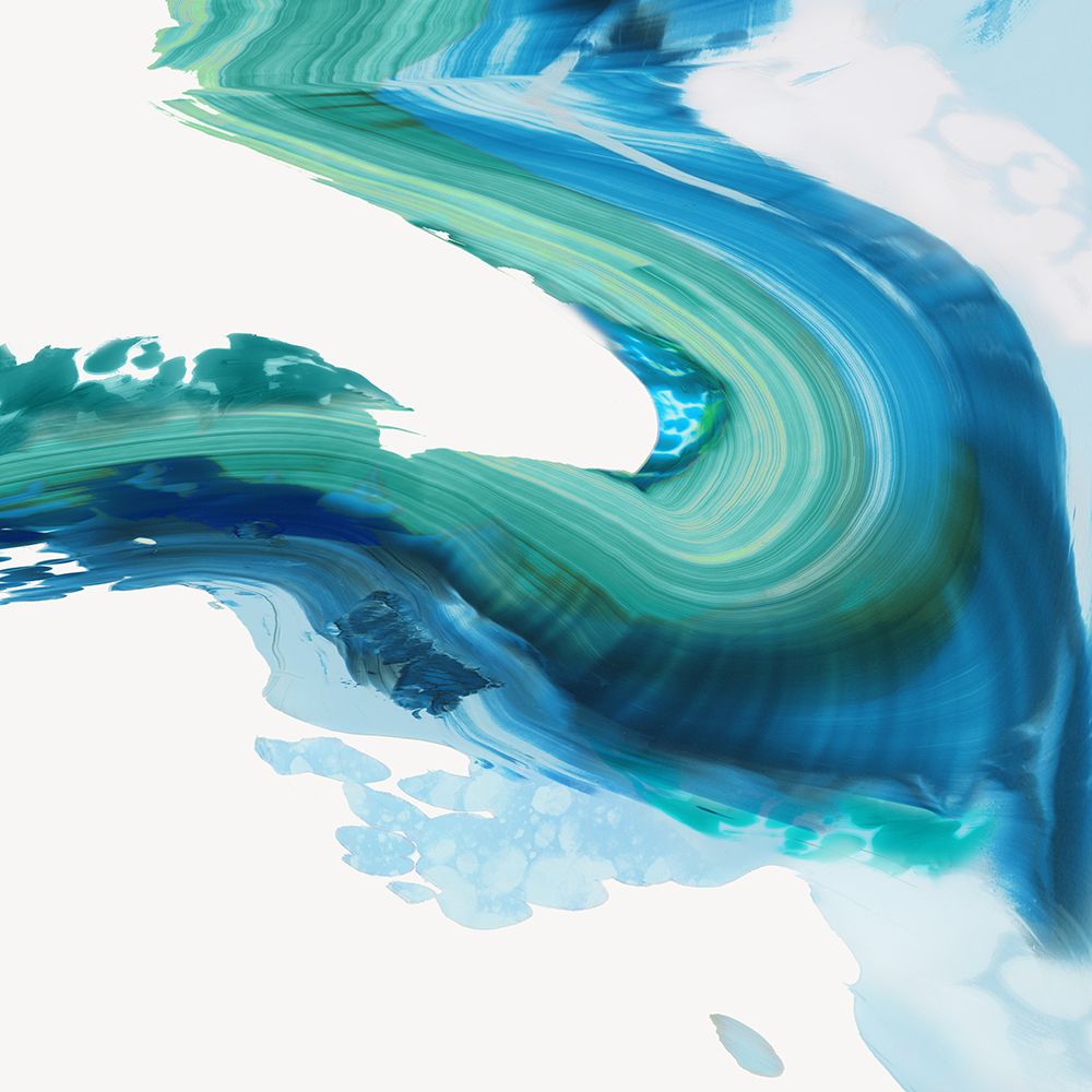 Blue Splash Swirl art print by PI Studio for $57.95 CAD
