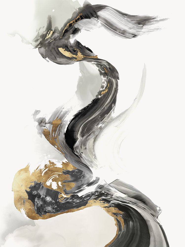 Golden Splash Stroke art print by PI Studio for $57.95 CAD