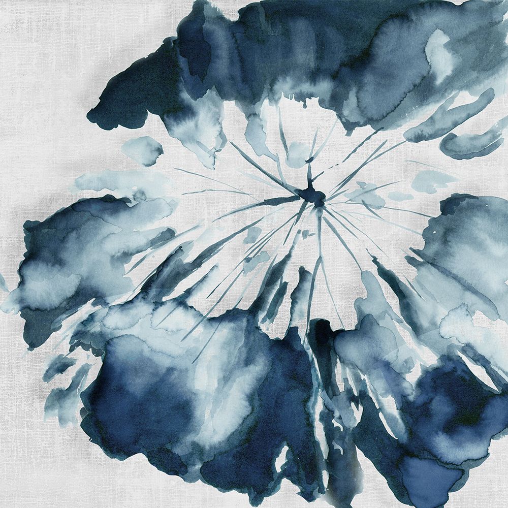 Blue Tropical Leaf art print by PI Studio for $57.95 CAD