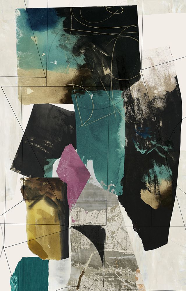 Teal Composition I art print by PI Studio for $57.95 CAD